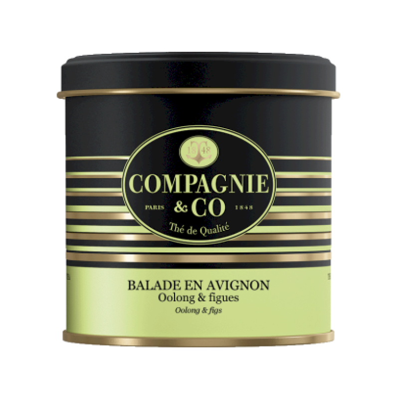 Boite métal thé vert balade en Avignon 100g