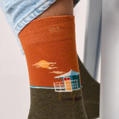 Chaussettes en coton peigné A motifs - San diego 41-46
