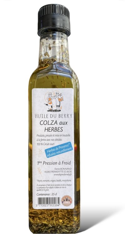 Huile de colza aux herbes - 25cl
