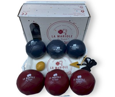 Boules de pétanque "La Mariole Red/blue"