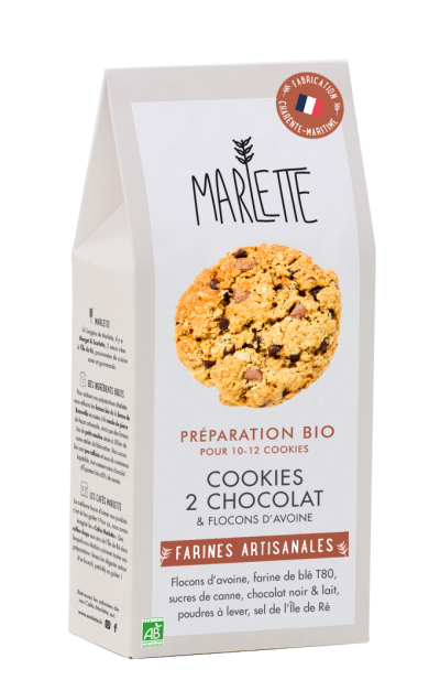 Préparation cookies 2 chocolats & flocons d'avoine