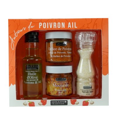 COFFRET AUTOUR DU POIVRON ET DE L'AIL