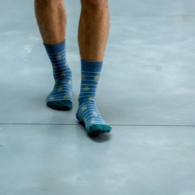 CHAUSSETTES ANANAS EN COTON PEIGNÉ CHL15 Taille 41-46