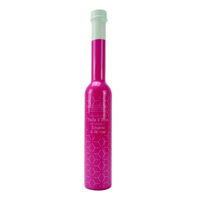 Huile d’olive saveur Echalote et Ail Rose