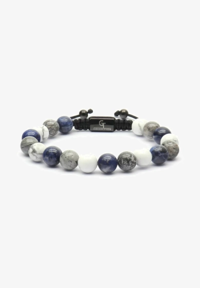 Bracelet homme GT COLLECTION blanc "Jaspe, Pierre, sodalite"