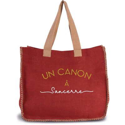 SAC VINTAGE "UN CANON A SANCERRE" ROUGE