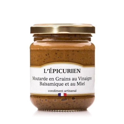 Moutarde en Grains au Vinaigre Balsamique et au Miel 200g
