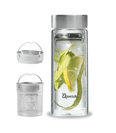 Théière en verre double paroi 430ml