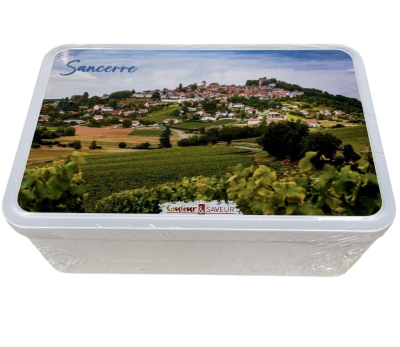 Boite cadeau métal "SANCERRE" assortiment de biscuits