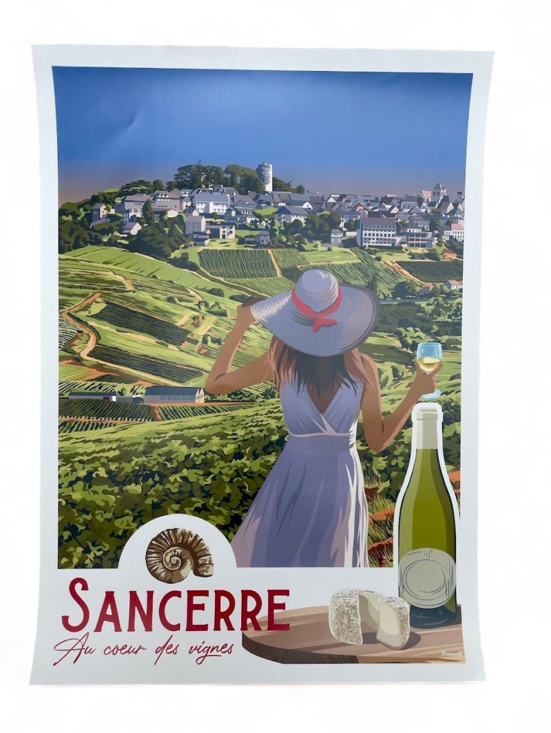 AFFICHE VUE SANCERRE 50X70CM