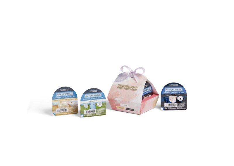 Coffret cadeau 3 fondants de cire:  clean cotton/ Vanilla cupcake/ Midsummer's night