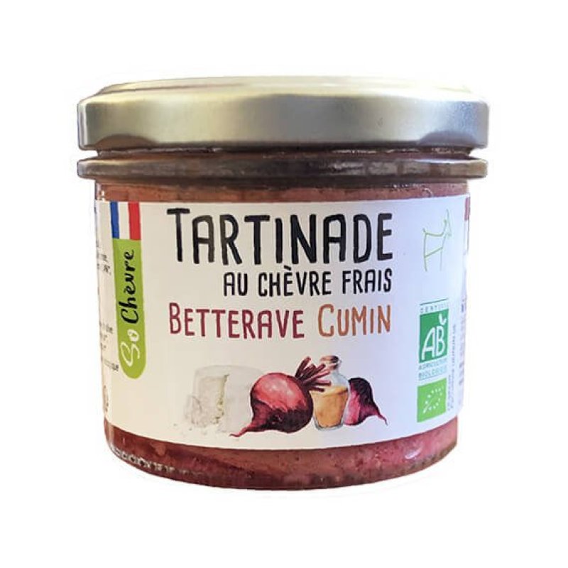 Tartinade au chèvre frais Betterave cumin Bio