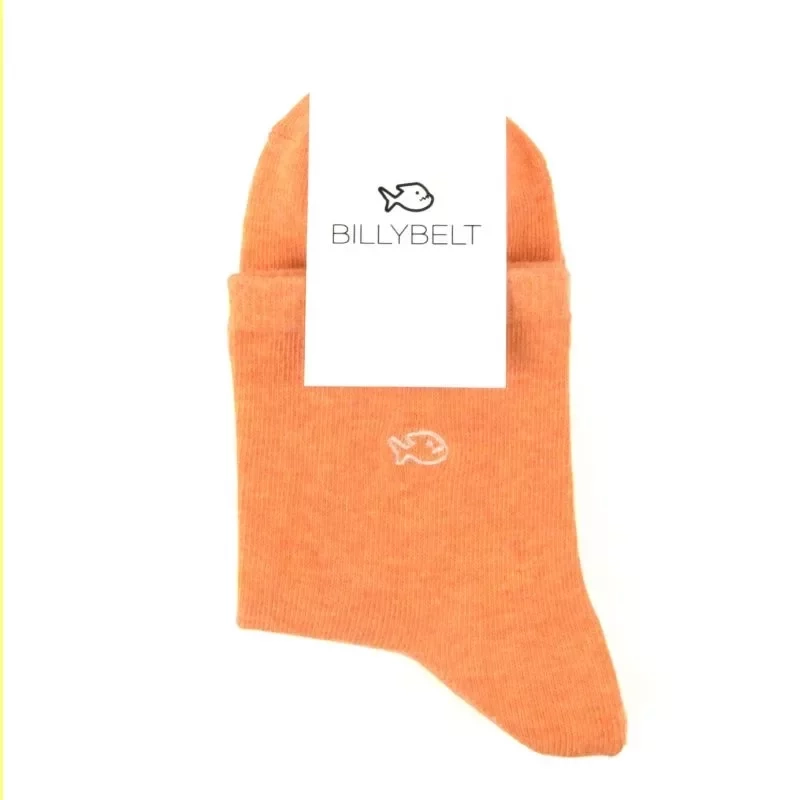 CHAUSSETTES COTON CHINÉES ORANGE - TAILLE 37-40