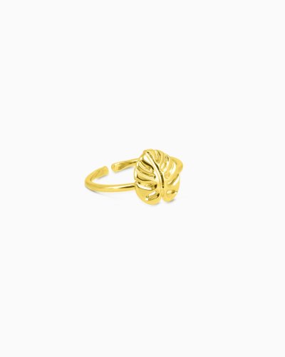 Bague Feuille Or Jaune