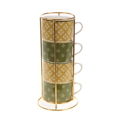 COFFRET RACK 4 TASSE OLIVIA