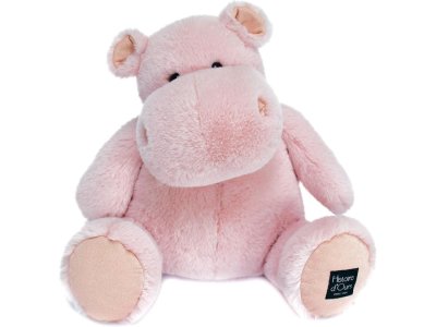 Peluche Hippopotame HIP'PIE - Rose poudré - 40 cm