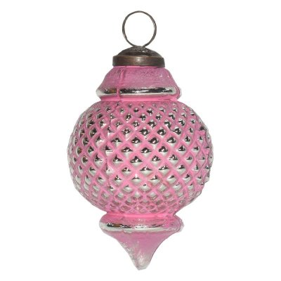 Boule de Noël Ø 8 cm Rose en Verre