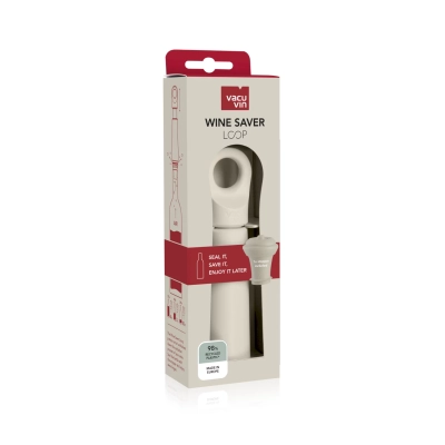 Wine Saver Loop Sand | 1 Stopper crème
