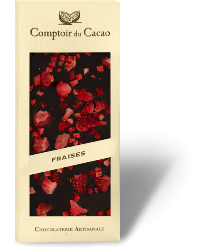 Tablette noire fraise