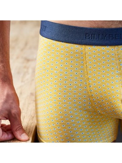 BOXER YELLOW JAPAN EN COTON BIOLOGIQUE