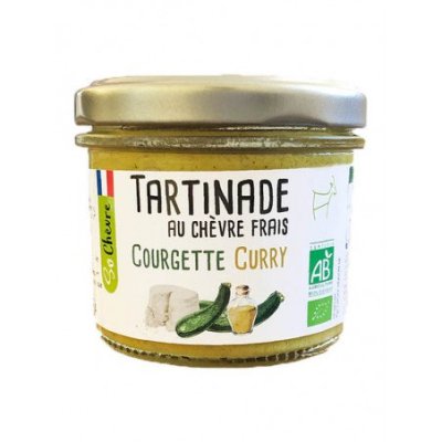 Tartinade au chèvre frais Courgette curry Bio