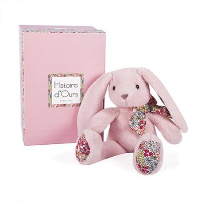 Peluche Lapin Rose - 25 cm - Copains Câlins