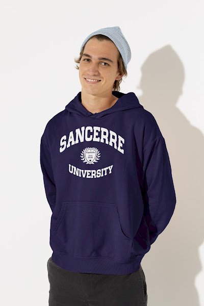 SWEAT HOMME MARINE COLLECTION "UNIVERSITY"