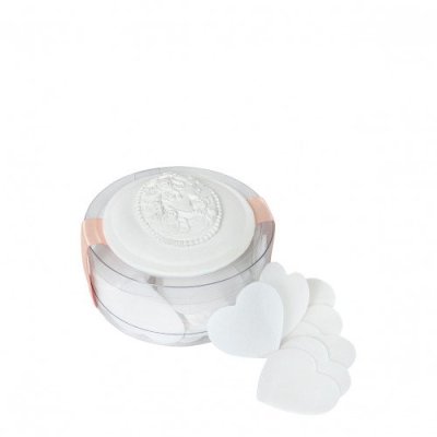 Boîte de feuilles de savon petits coeurs parfum Jasmin